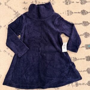 Gap Mock Neck Velvet Dress